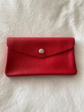 Women's Italian pebbled leather purse